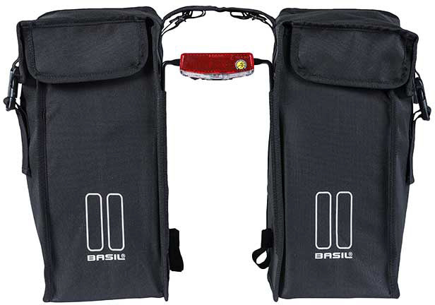 Dubbele fietstas Basil Mara-XXL 47 liter 32 x 13 x 21 liter - zwart