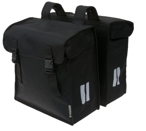 Dubbele fietstas Basil Mara-XXL 47 liter 32 x 13 x 21 liter - zwart