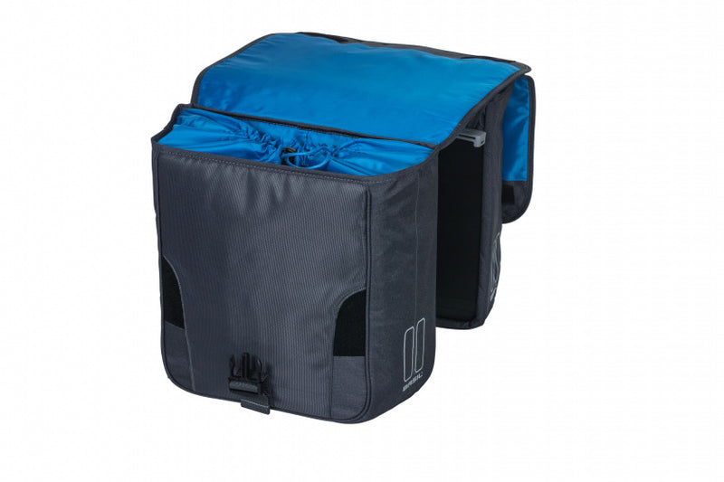 Dubbele fietstas Basil Sport Design MIK 32 liter 35 x 15 x 43 cm - graphite