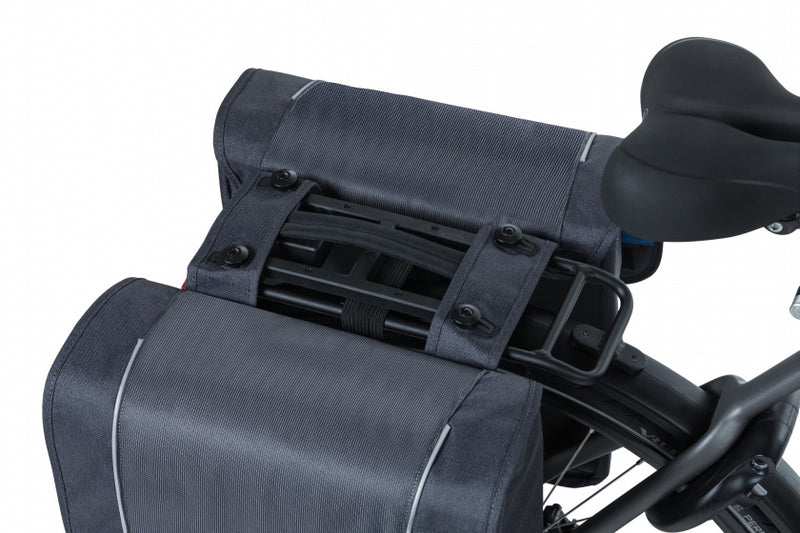 Dubbele fietstas Basil Sport Design MIK 32 liter 35 x 15 x 43 cm - graphite