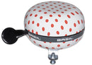 Fietsbel Ding-Dong Basil Polkadot ø80mm - wit/rood