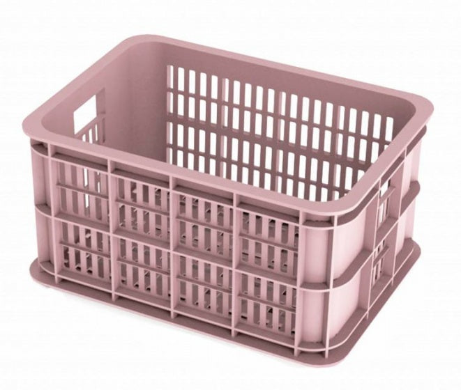 Fietskrat Basil Crate small - 25 liter 40 x 29 x 21 cm -  faded blossom