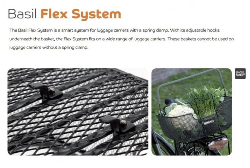 Fietsmand Basil Base XL 52 x 30 x 23 cm - zwart