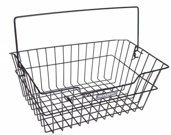 Fietsmand Basil Cairo met dragerbevestiging 41 x 31 x 17 cm - zwart