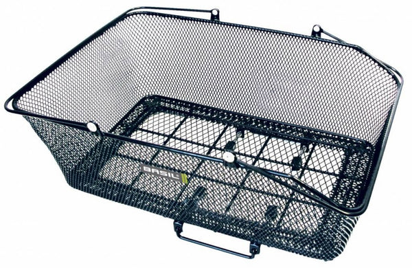 Fietsmand Basil California 49 x 37 x 19 cm met dragerbevestiging - zwart