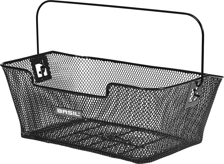 Fietsmand voor achterdrager Basil Capri 35 x 31 x 18 cm - zwart