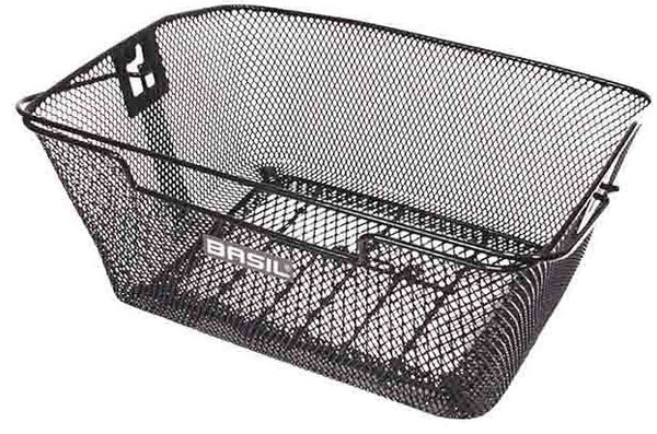 fietsmand Capri achter 19 liter staal zwart