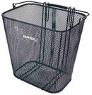 fietsmand Cardiff achter 25 liter staal zwart