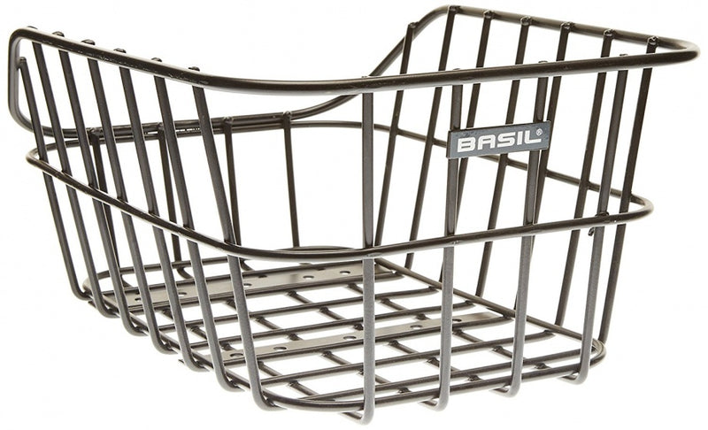 Fietsmand Basil Cento met dragerbevestiging 45 x 33 x 21 cm - zwart