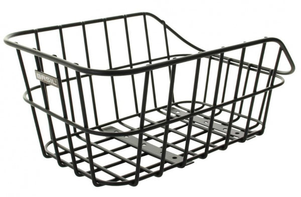 Fietsmand Basil Cento met dragerbevestiging 45 x 33 x 21 cm - zwart