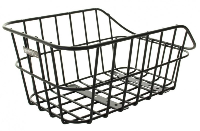 Fietsmand Basil Cento met dragerbevestiging 45 x 33 x 21 cm - zwart