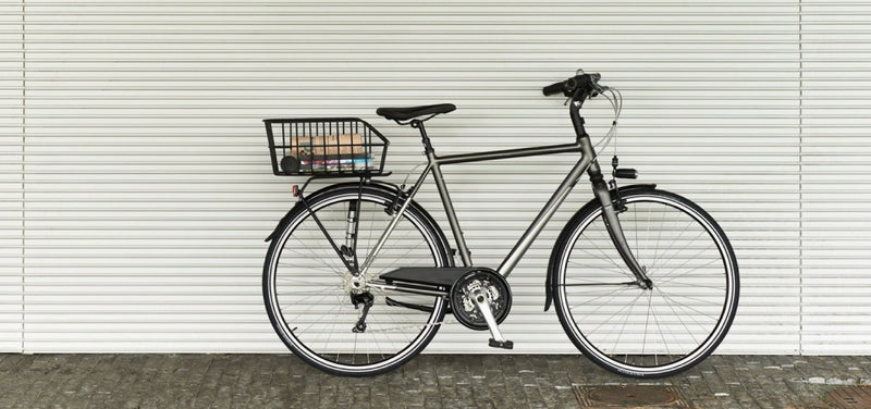 Fietsmand Basil Cento met dragerbevestiging 45 x 33 x 21 cm - zwart