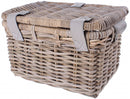 Rotan fietsmand Basil Denton medium 39 x  27 x 25 cm - nature grey