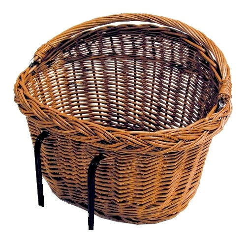 Rieten fietsmand Basil Detroit ovaal 39 x 27 x 22 cm - naturel