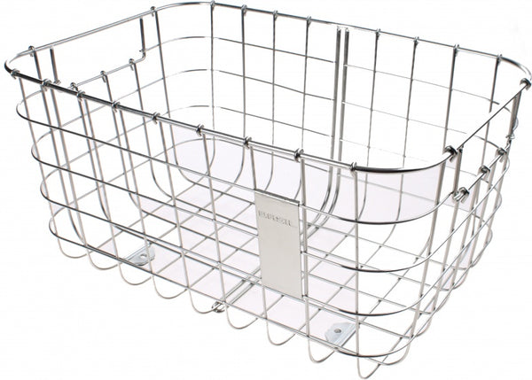 Fietsmand Basil Robin 27 liter 47 x 31 x 25 cm - zilver
