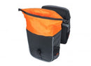 Dubbele fietstas MIK Basil Miles Tarpaulin 34 liter 34 x 16 x 43 cm - zwart/oranje