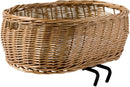 Rieten hondenfietsmand Basil Pluto ovaal 50 x 37 x 20cm voor stuurbevestiging - naturel