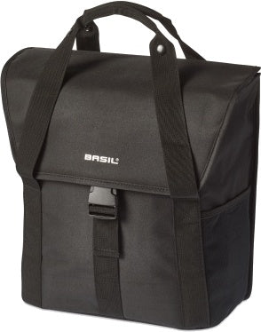 Fietstas Basil Go-Single 18 liter 33 x 17 x 41 cm - zwart
