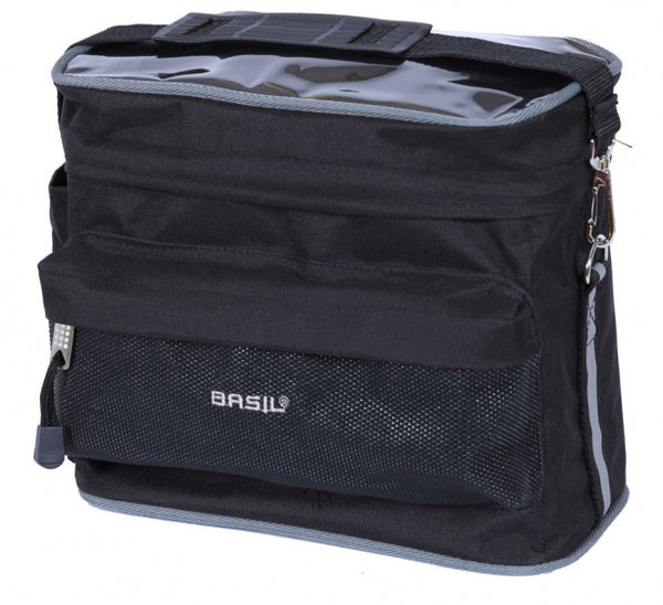 Stuurtas Basil Mali 8 liter 26 x 17 x 22 cm  - zwart