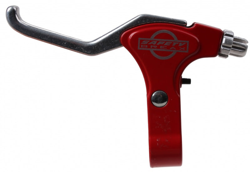 remgreep Safety V-brake links 2-vinger rood/zilver
