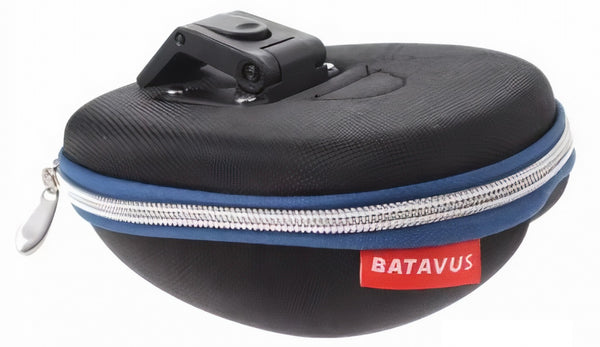 zadeltas met inhoud Klick 1,3 liter zwart/blauw