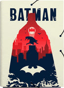 elasto-/foldermap A4 34 x 24 cm karton wit/blauw/rood