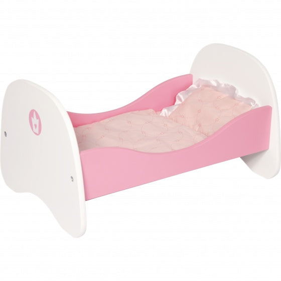 poppenbed Princess World wit/roze 50 cm