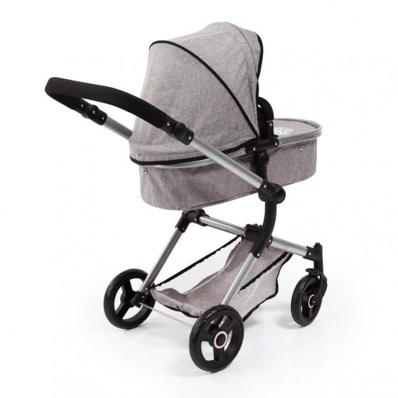 poppenwagen Combi Dolls Pram Vario grijs 86 cm