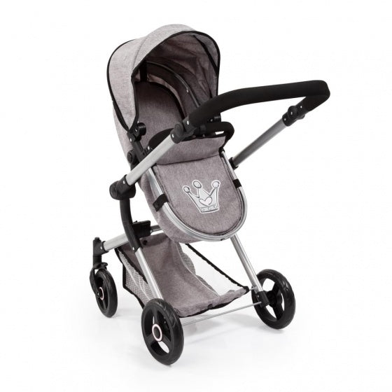 poppenwagen Combi Dolls Pram Vario grijs 86 cm