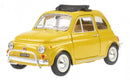 schaalmodel Fiat 500L 1968 1:24 geel