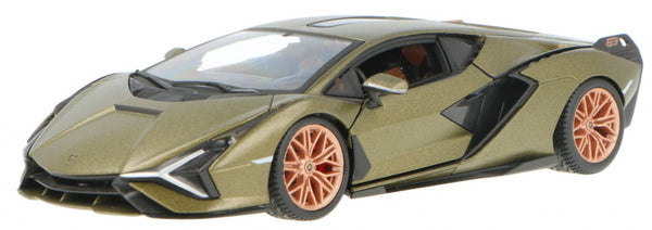 schaalmodel Lamborghini Sian FKP 2019 1:24 olijfgroen