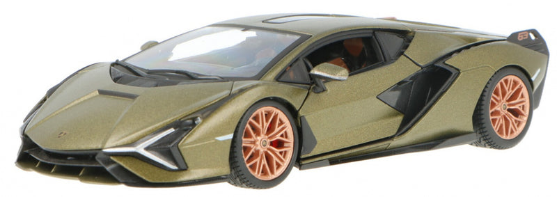 schaalmodel Lamborghini Sian FKP 2019 1:24 olijfgroen