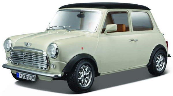 schaalmodel Mini Cooper 1969 1:16 beige