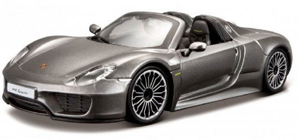 schaalmodel Porsche 918 Spyder junior 1:24 zilver