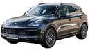 schaalmodel Porsche Cayenne Turbo 1:24 die-cast zwart