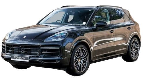 schaalmodel Porsche Cayenne Turbo 1:24 die-cast zwart