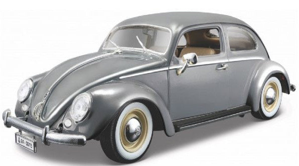 schaalmodel Volkswagen Kever 1955 junior 25 cm zilver