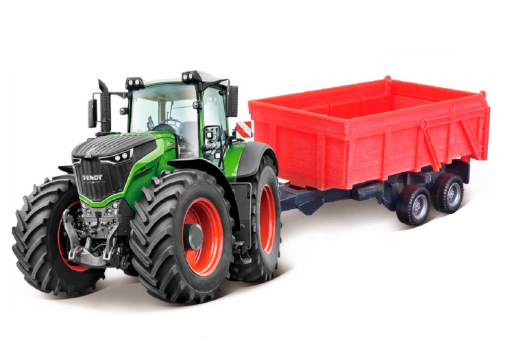 tractor Fendt jongens 27 cm ABS groen/rood 2-delig