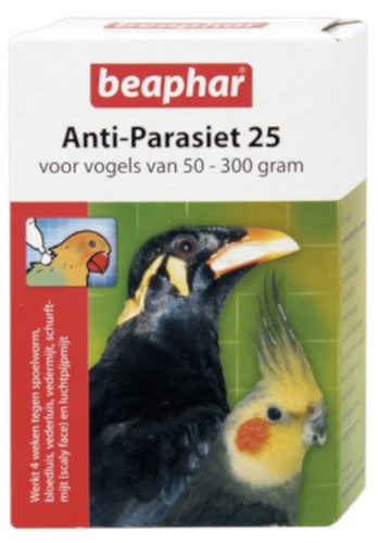 Beaphar Anti-parasiet 25 Vogel (50-300gr) 2 PIP
