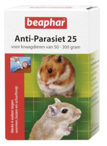Beaphar Anti-parasiet 25 Knaagdier 50-300 GR 2 PIP