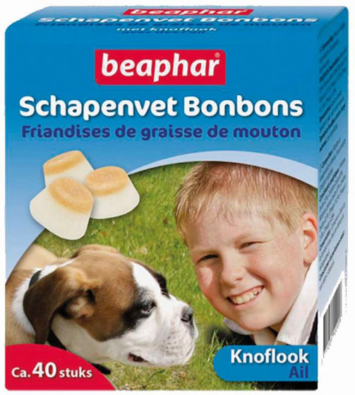 BEAPHAR SCHAPENVET BONBONS KNOFLOOK 245 GR