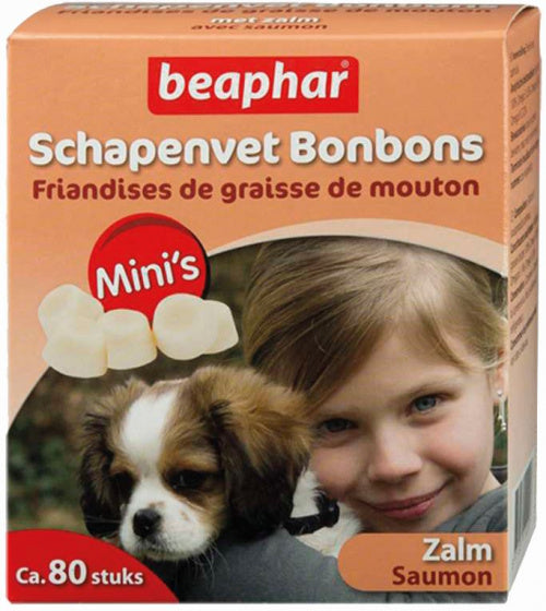 BEAPHAR SCHAPENVET BONBONS ZALM MINI 245 GR