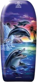 bodyboard Flipper junior 82 cm foam paars