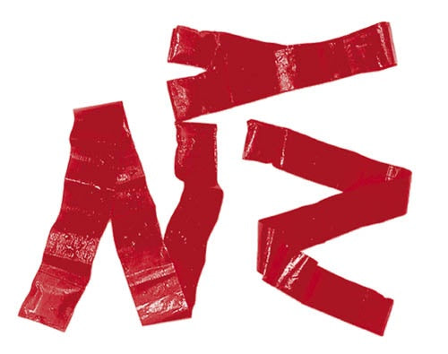 slalomlinten verticaal 8 stuks 150 cm rood
