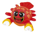 sponsbal krab junior polyester 10 cm rood