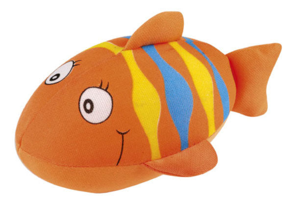 sponsdier Vis 12 cm polyester oranje