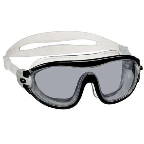 zwembril Durban siliconen/polycarbonaat zwart one-size