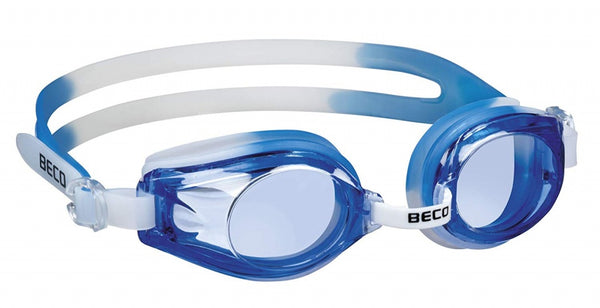 zwembril Rimini polycarbonaat junior blauw/wit one-size