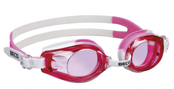 zwembril Rimini polycarbonaat meisjes roze/wit one-size