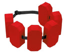 zwemgordel 6 drijvers 30 tot 60 kg rood
